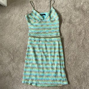 2 piece Arden B midi top & lined skirt